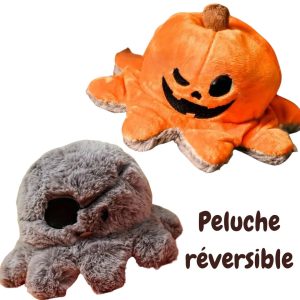 peluche reversible citrouille cadeau halloween pour chien by pen ar dog